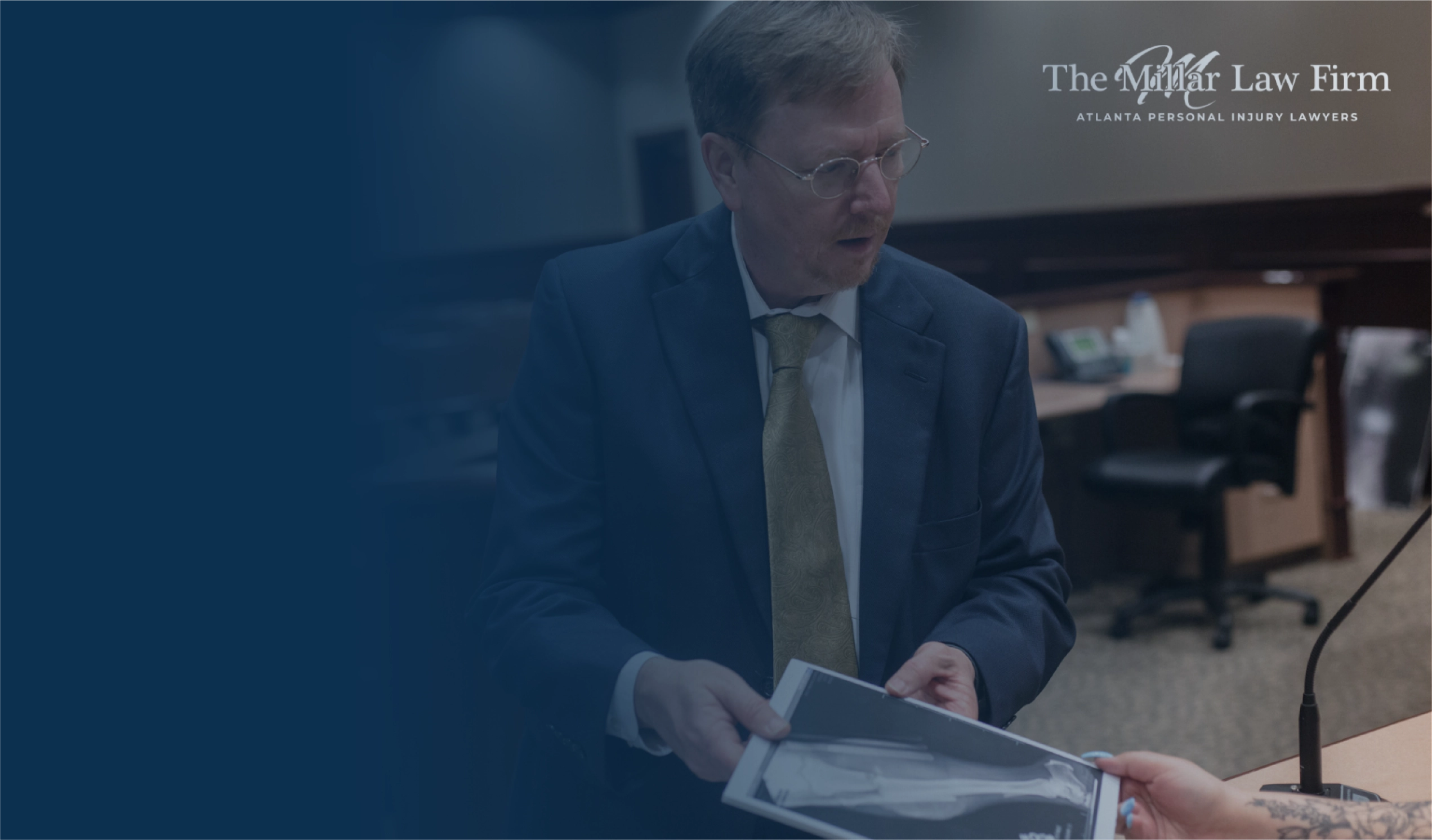 Rideshare driver after wreck