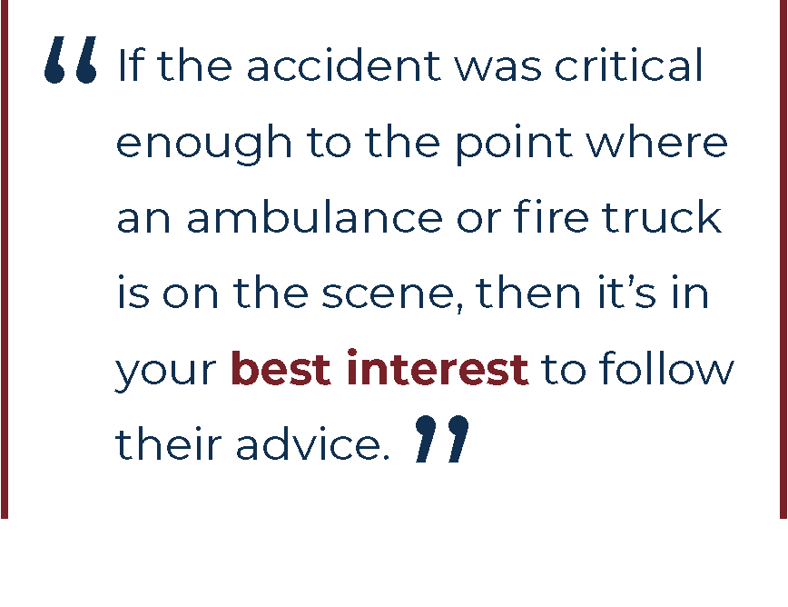 advice about medical exams after car accidents