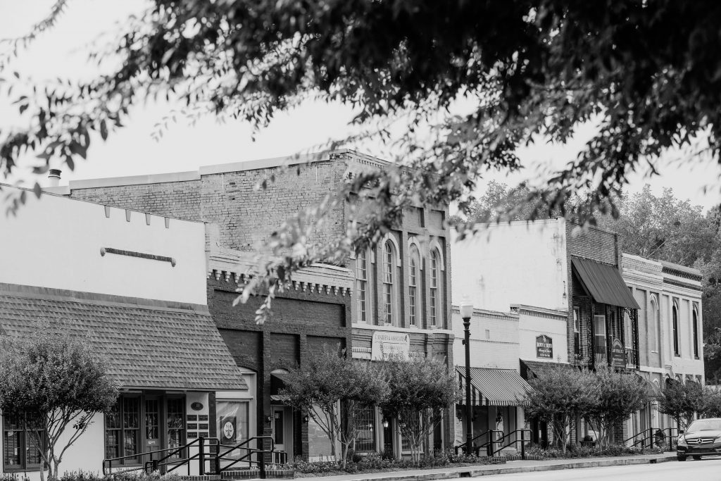 Black and White Photo of, GA