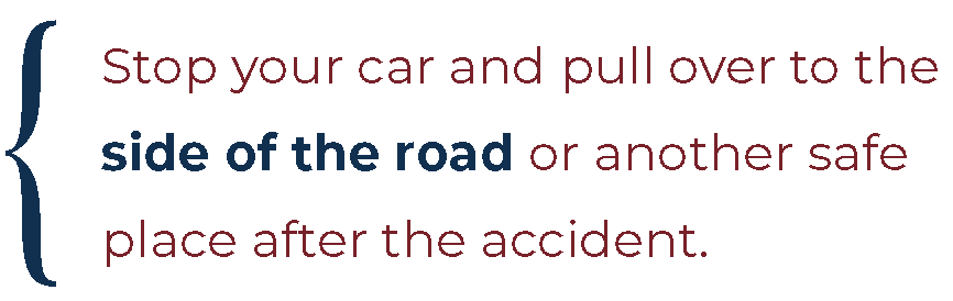 quote about pulling to the side of the road
