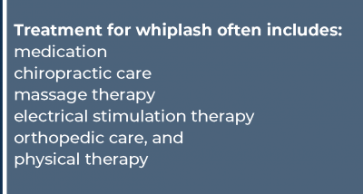 a list for treatment for whiplash 