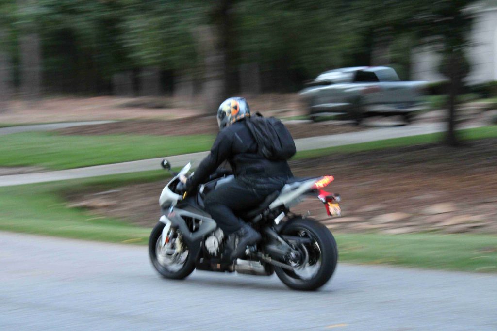 Atlanta Resident Riding a Motorcycle