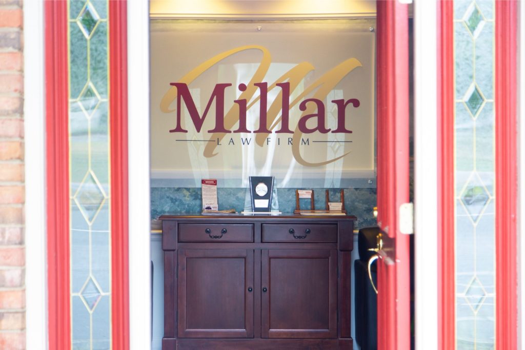 Entrance to The Millar Law Firm in Atlanta