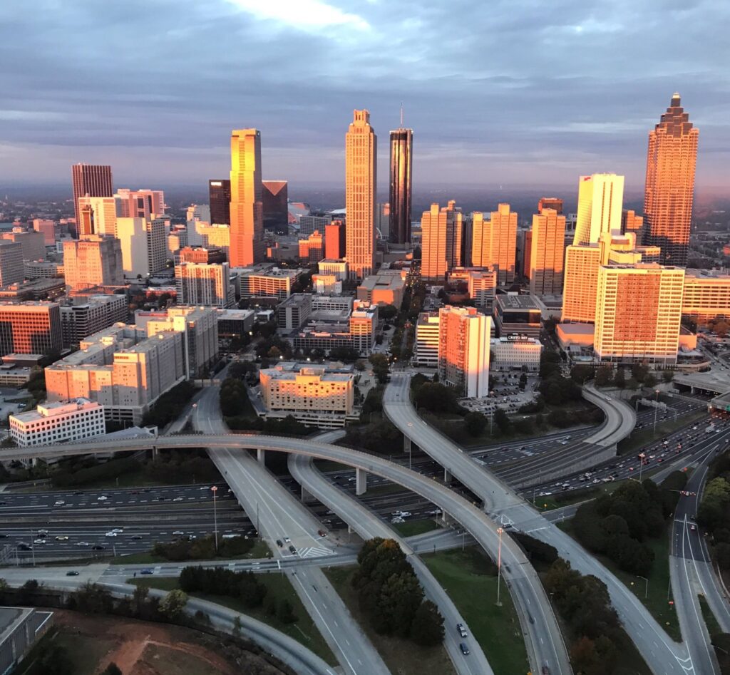 ariel view of Atlanta