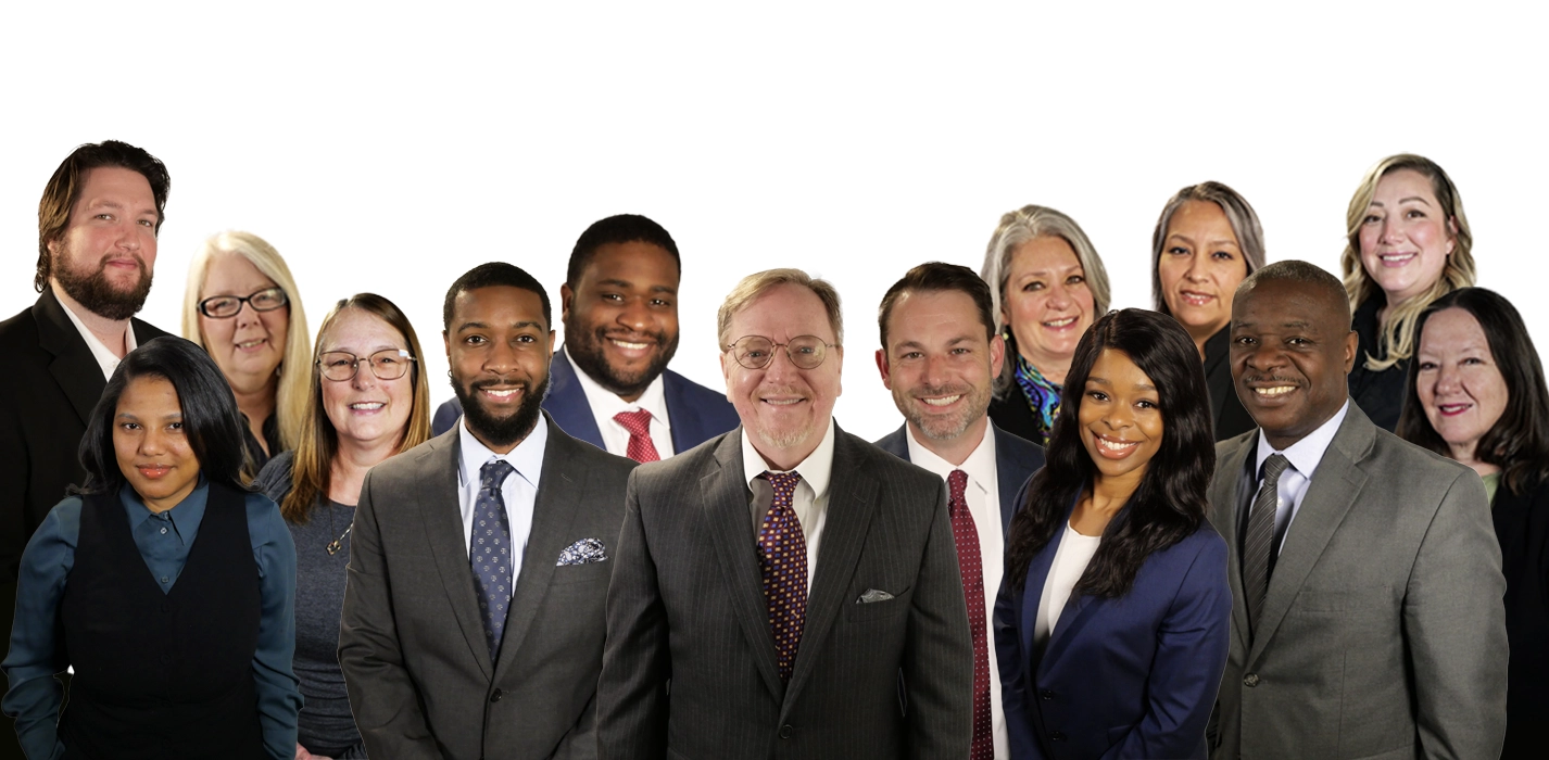 Personal Injury lawyers and staff members of The Millar Law Firm posing for a photo